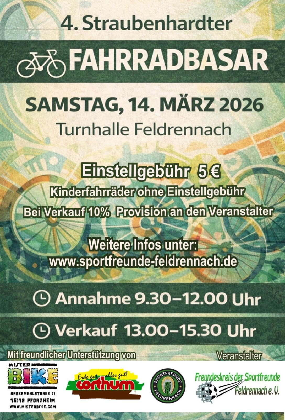 Fahrradbasar 2026 Sportfreunde Feldrennach